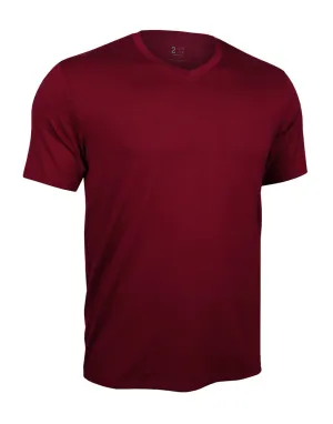 2UNDR Lounge V Neck Tee Merlot 2U09VN