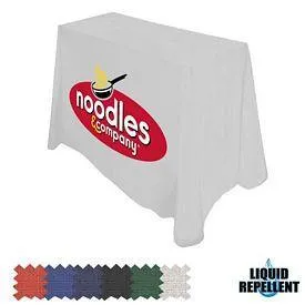 4' Custom Printed Liquid Repellent Table Throw - All Over Print