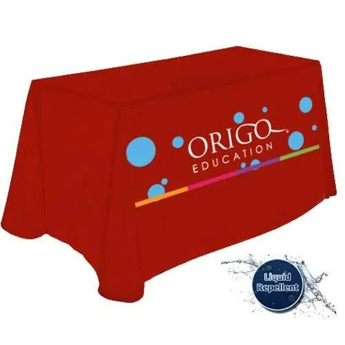 4' Custom Printed Liquid Repellent Table Throw - All Over Print