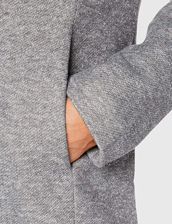 Black Solid Ladies Vmverodona Ls Jacket Noos Coat - Vero Moda