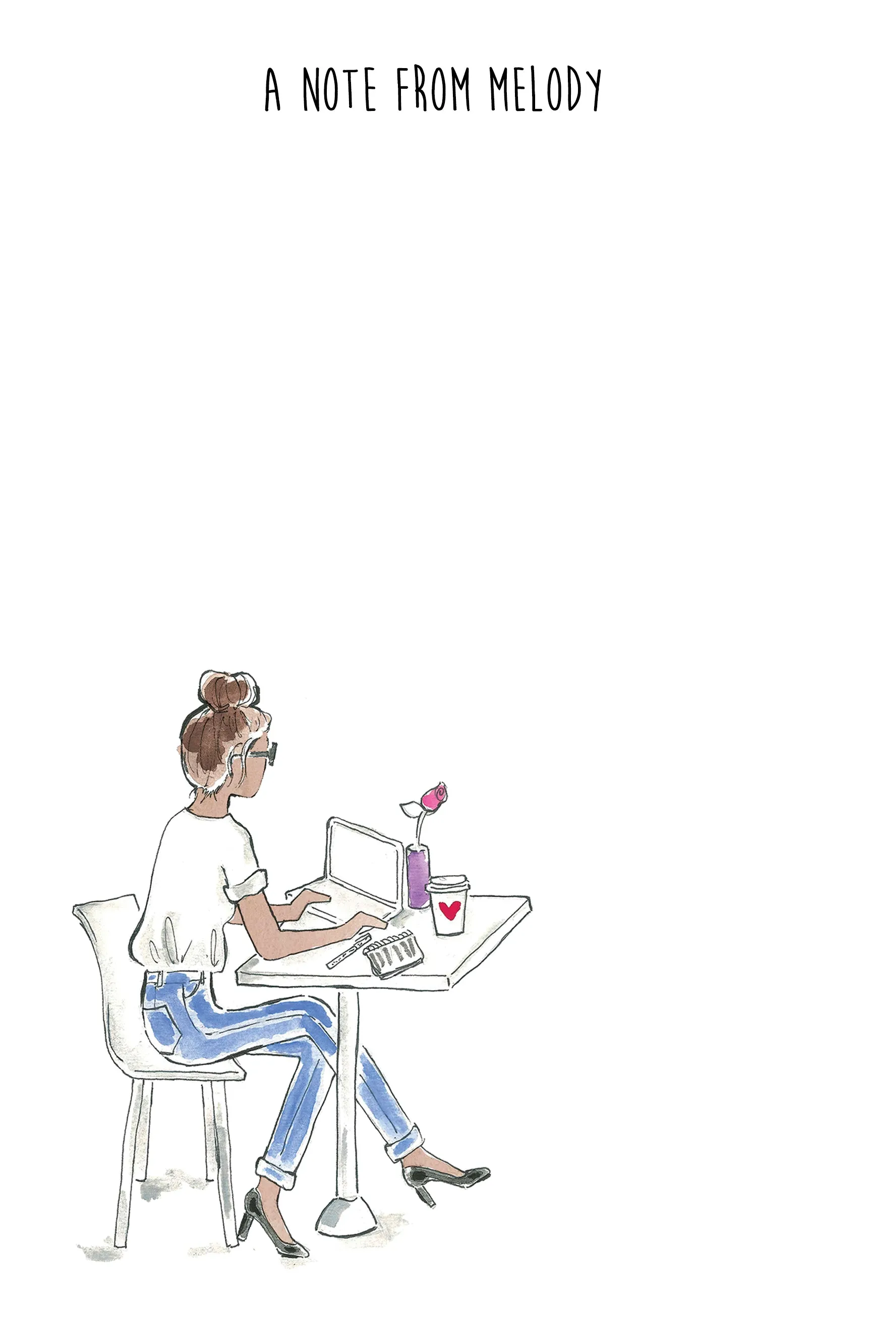 Coffee Shop Girl Personalized Notepad