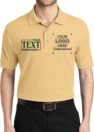 Custom Embroidered Polo Shirts for Men Personalized Embroidery Text Logo Name Company