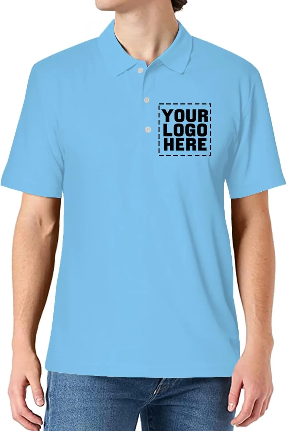 Custom Polo Shirts for Women Add Your Own Image Text Jersey Shirts for Men Personalized Design Polo Logo Shirts