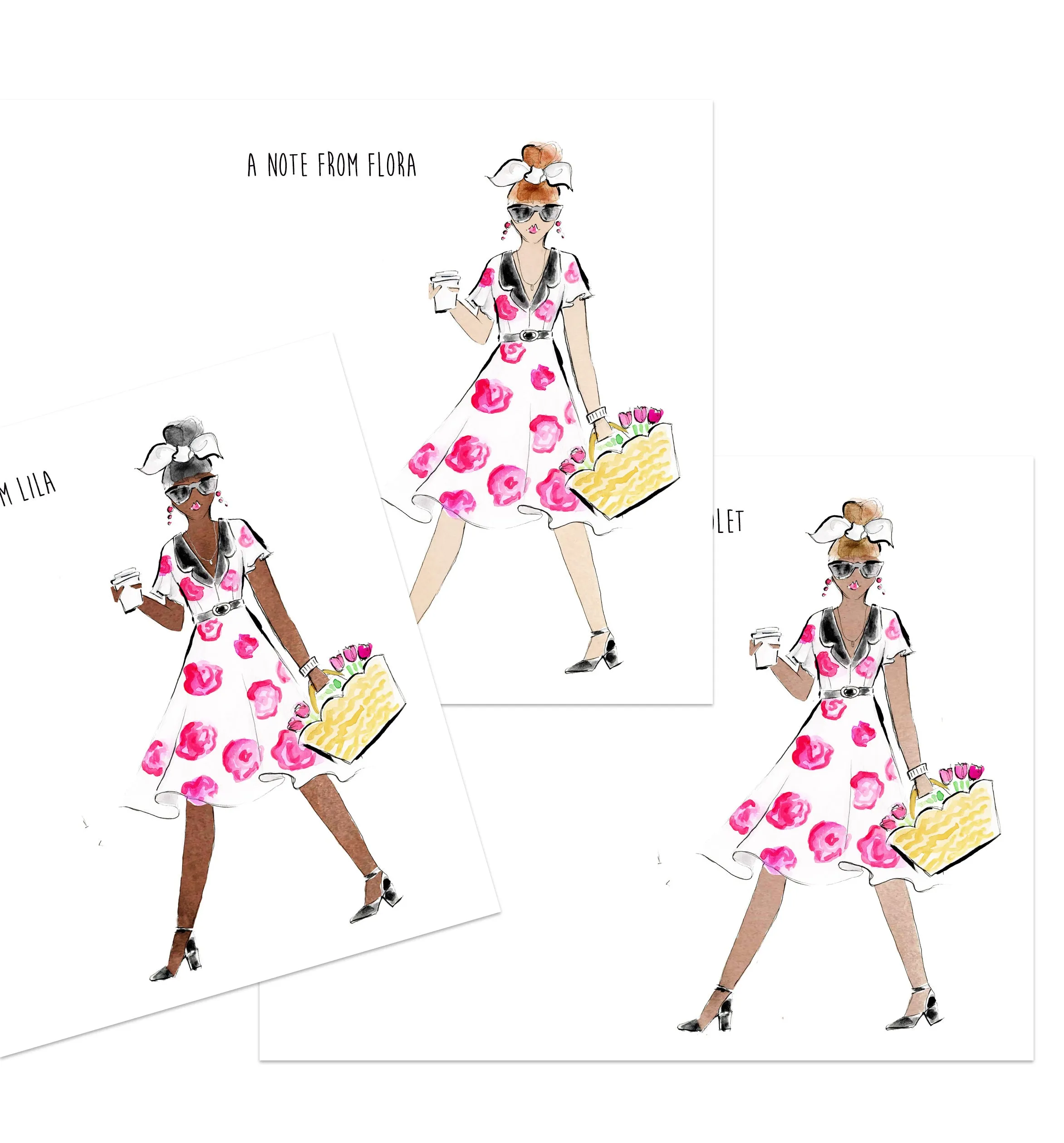 Fashionista Personalized Stationery Desk Set