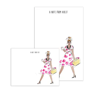 Fashionista Personalized Stationery Desk Set