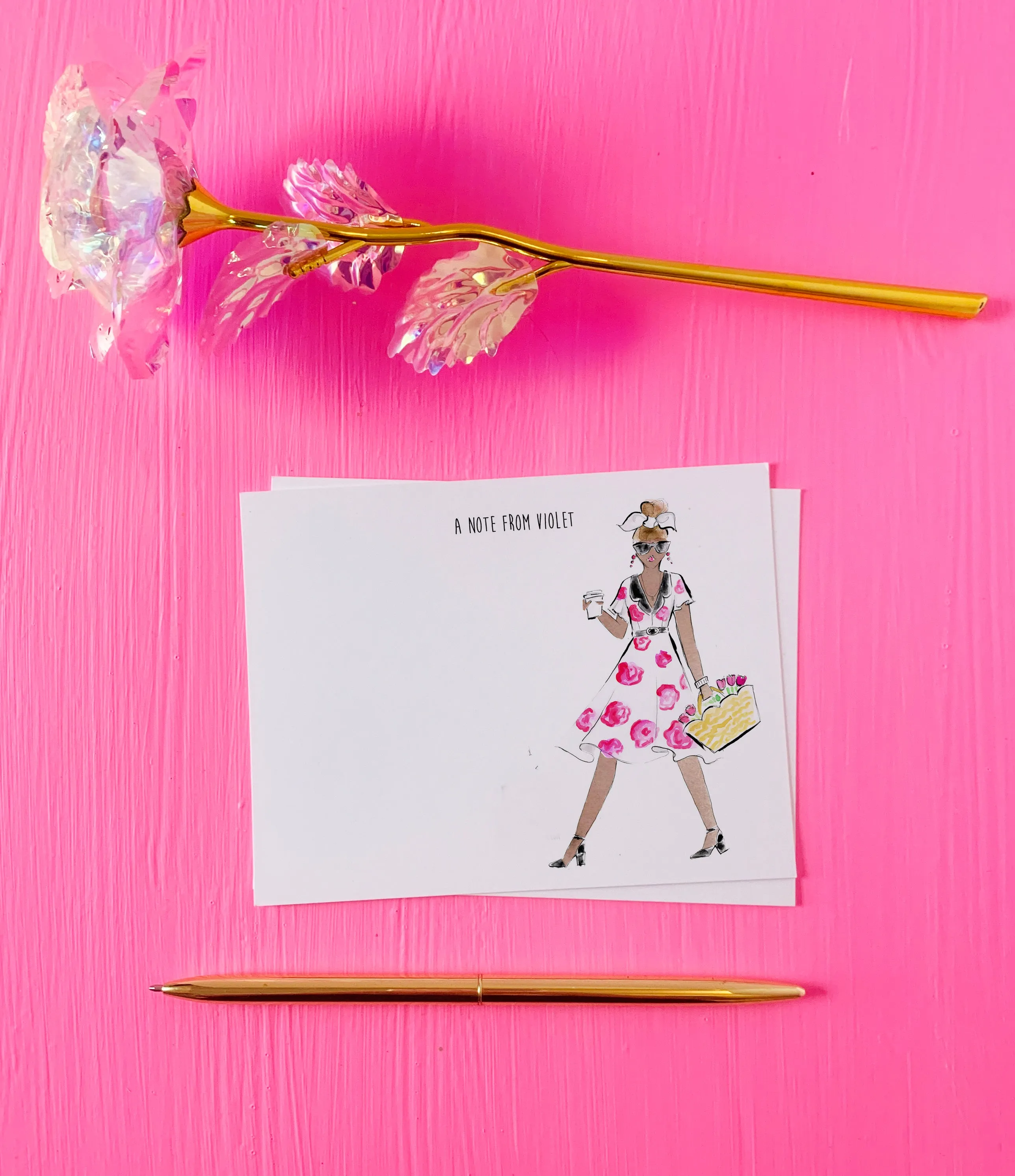 Fashionista Personalized Stationery Desk Set