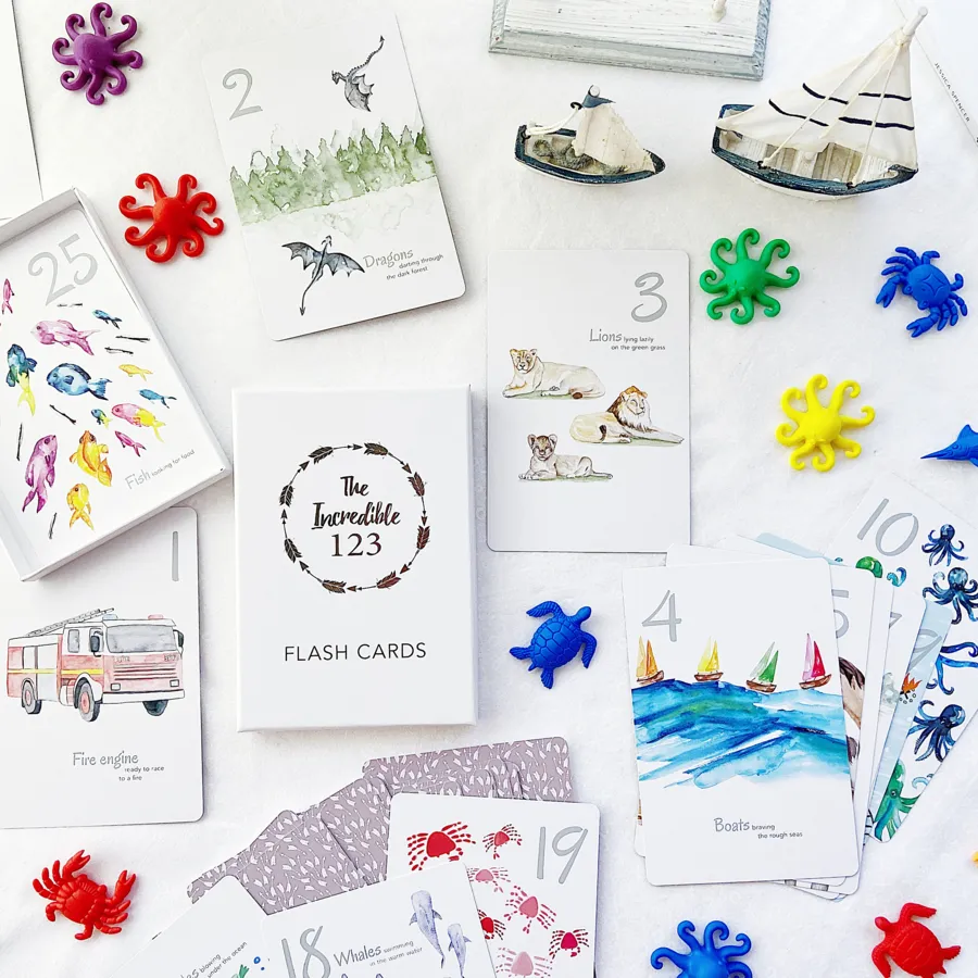 Flash Cards - The Incredible 123