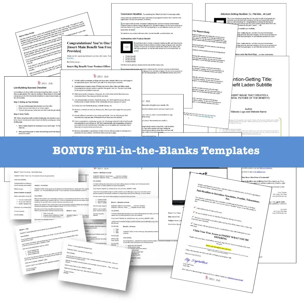 High Value Free Offer Templates (with PLR)