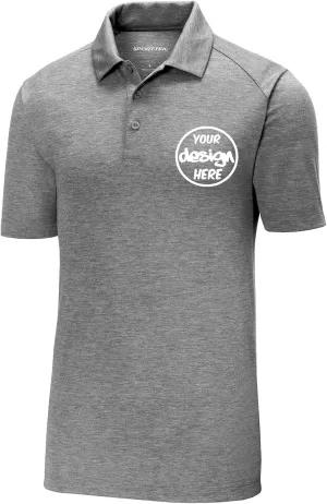 INK STITCH Men St405 Custom Embroidery Personalized PosiCharge Triblend Polo Shirts