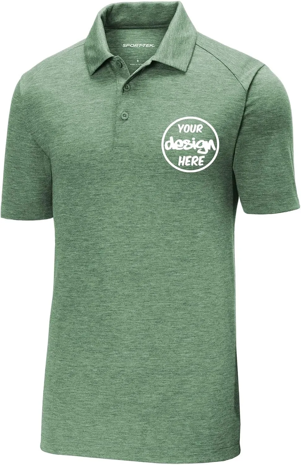 INK STITCH Men St405 Custom Embroidery Personalized PosiCharge Triblend Polo Shirts