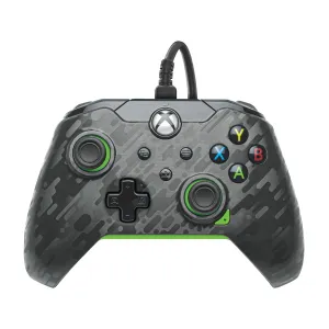 PDP Wired Xbox Gaming Controller: Gamepad Licensed for Xbox Series X|S, Xbox One & Windows PCs  Audio Controls, 8ft Cable, 3.5mm jack, Mappable Buttons/Triggers, Companion App: Neon Carbon Grey/Green