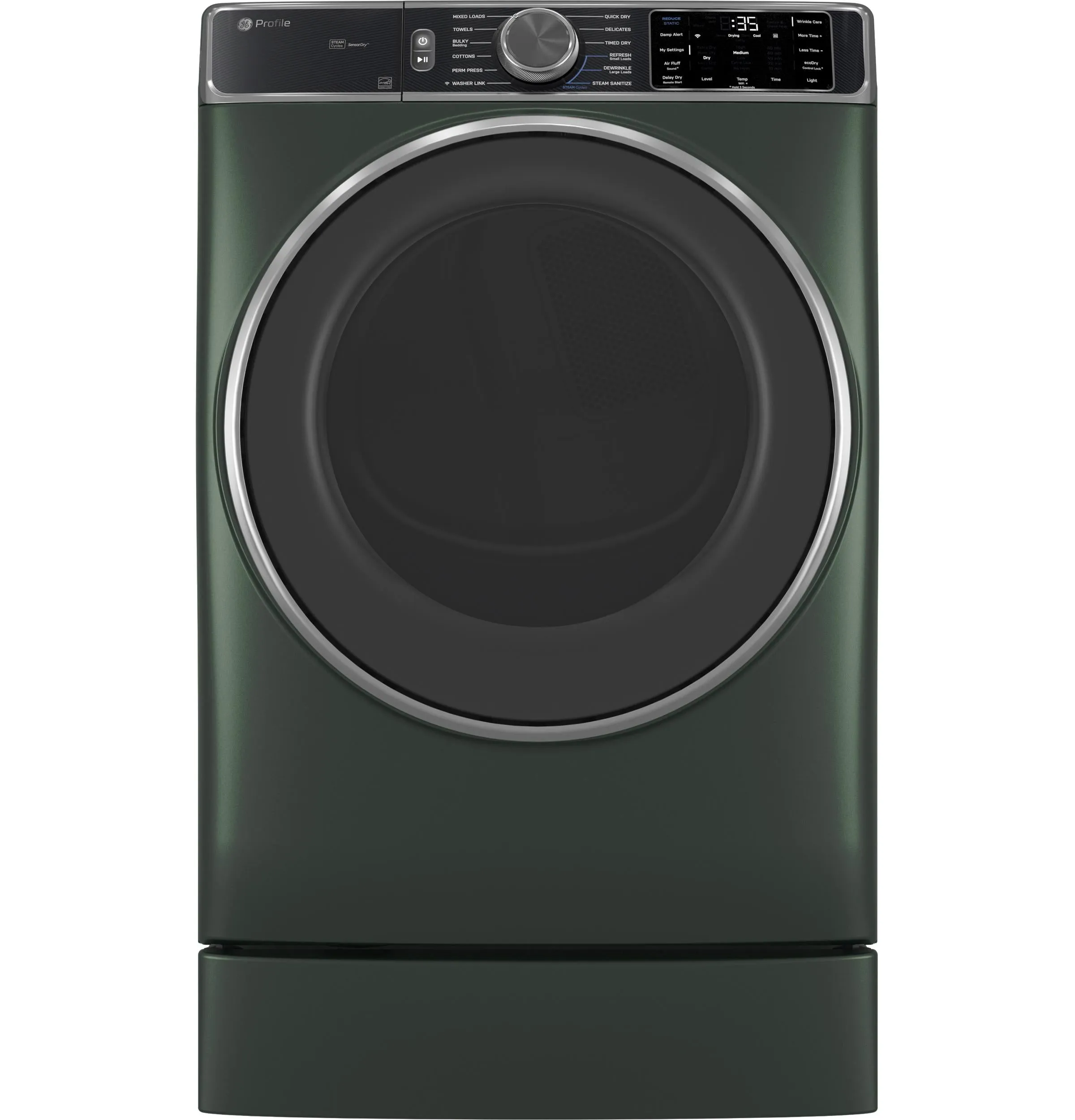 PFD95ESPWGN GE Profile™ ENERGY STAR® 7.8 cu. ft. Capacity Smart Front Load Electric Dryer with Steam and Sanitize Cycle