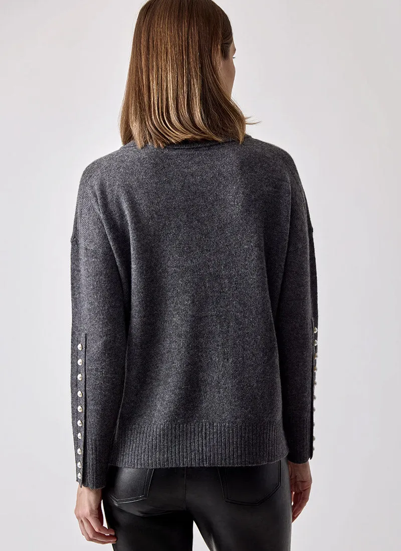 Sadie Pearl Cuff Turtleneck