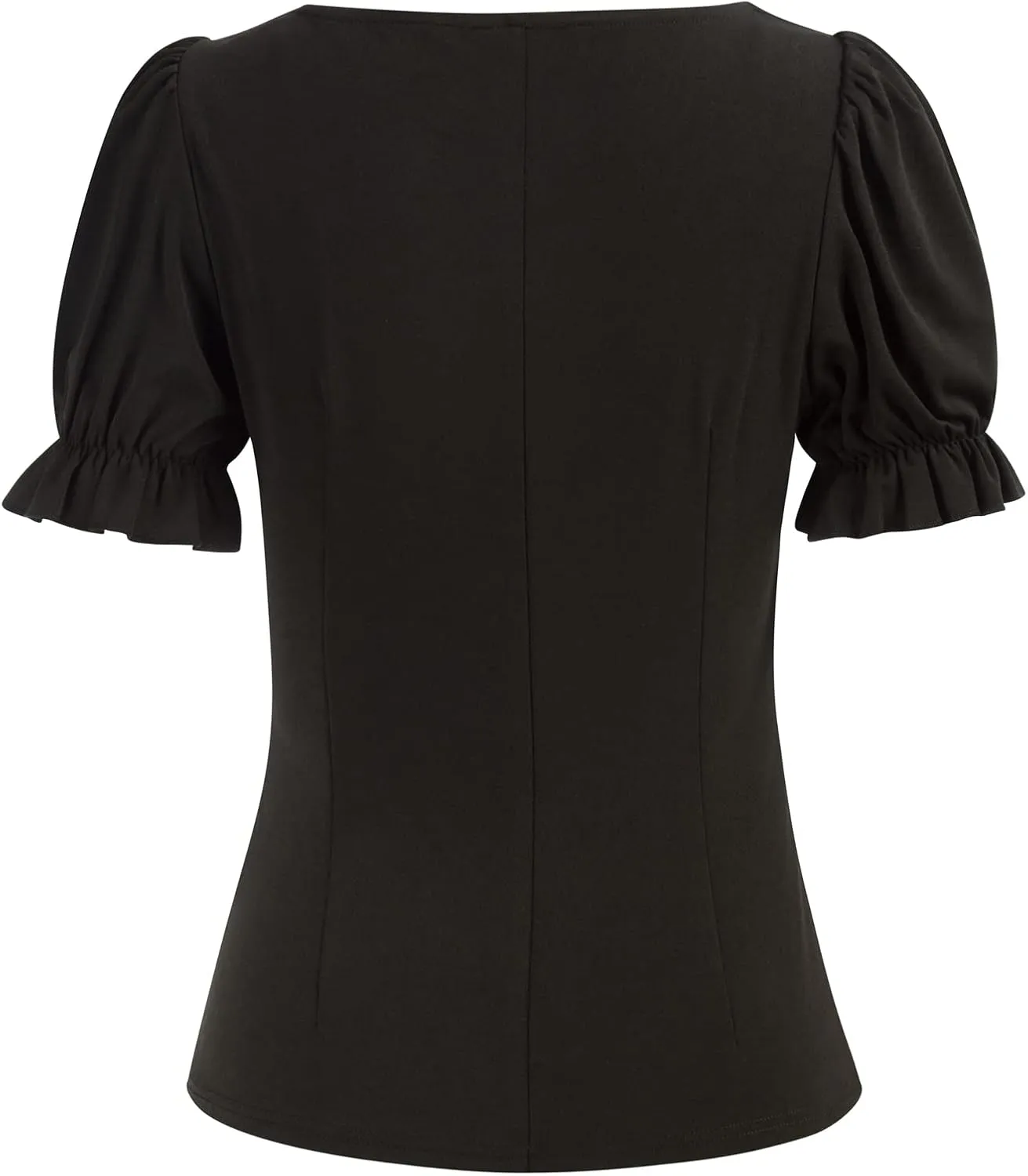 Scarlet Darkness Women's Renaissance Shirt Puff Sleeve Square Neck Vintage Blouse