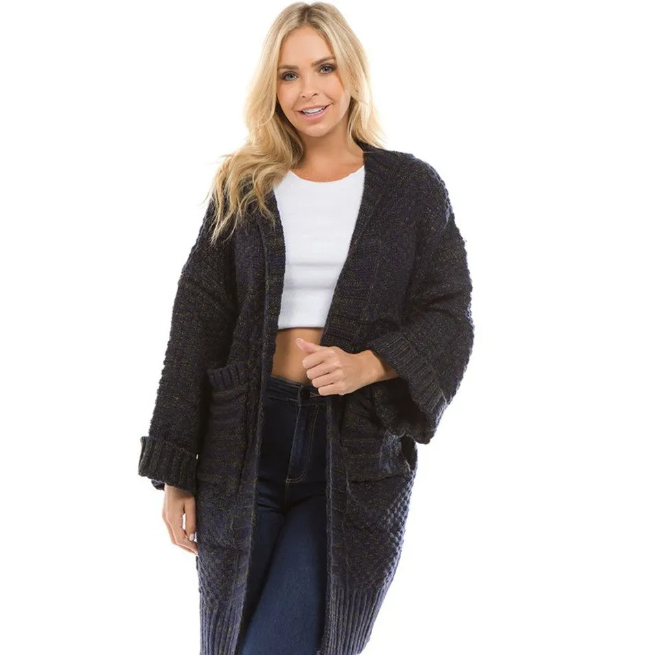 Thicken Hooded Double Pocket Hooded Cardigan