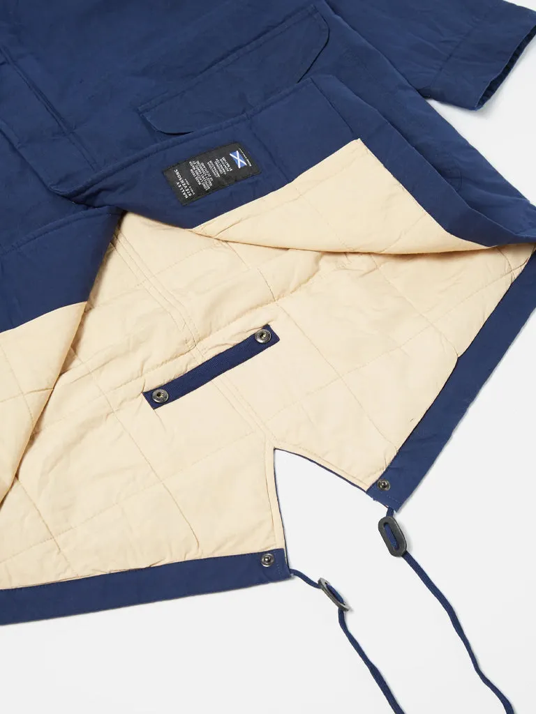 Universal Works Cold Weather Parka in Navy Scottish Wax Cotton