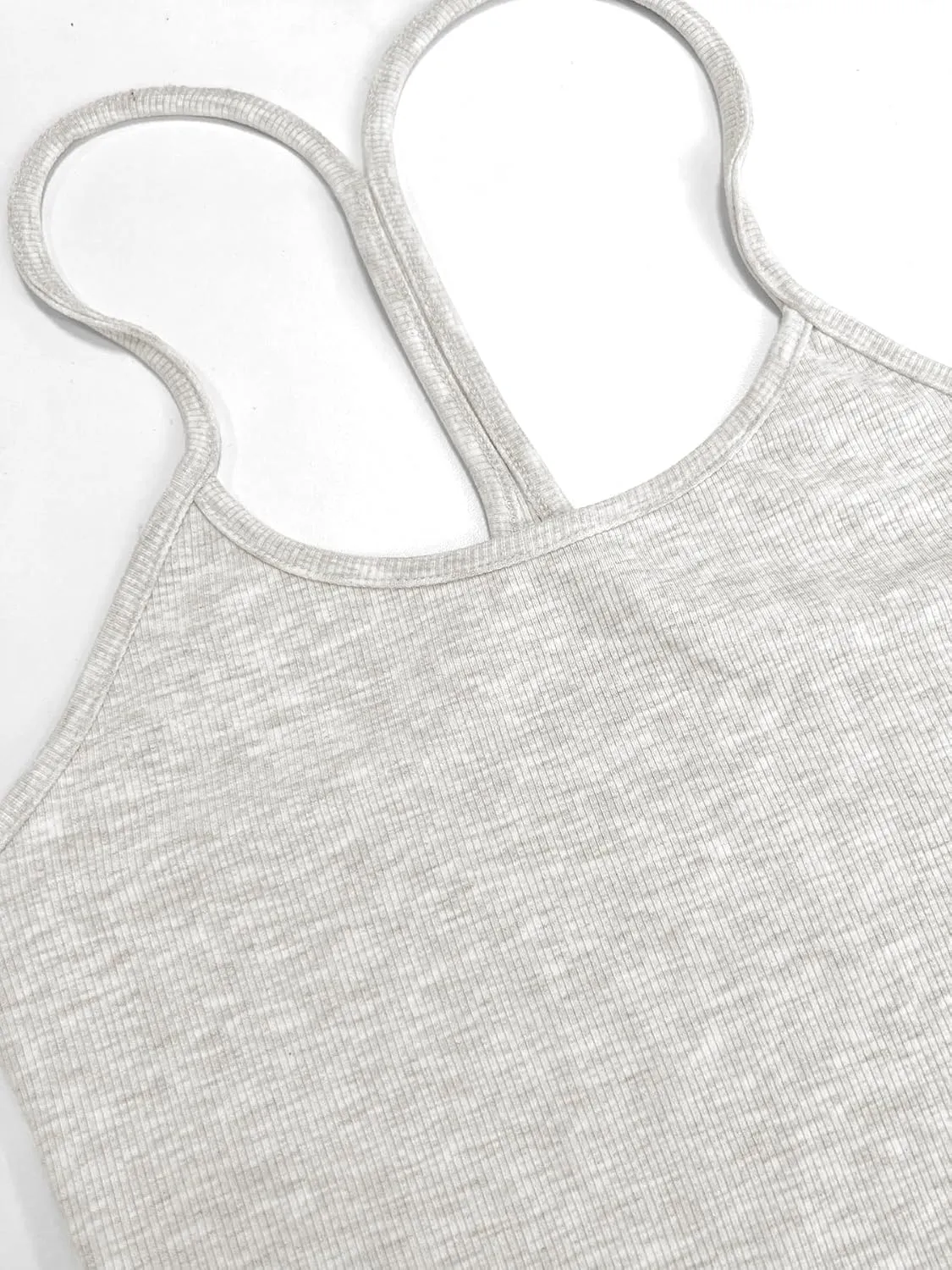 Women Workout Tops Racerback Tank Tops Basic Cute Summer 2025 Camisole Crew Neck Going Out Slim Fit Shirts